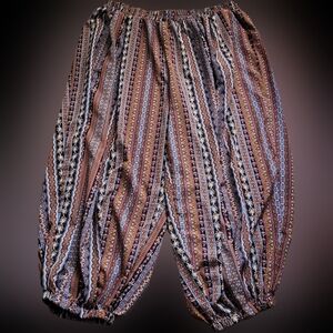 SHEIN Multicolor Paisley Pants With Pockets